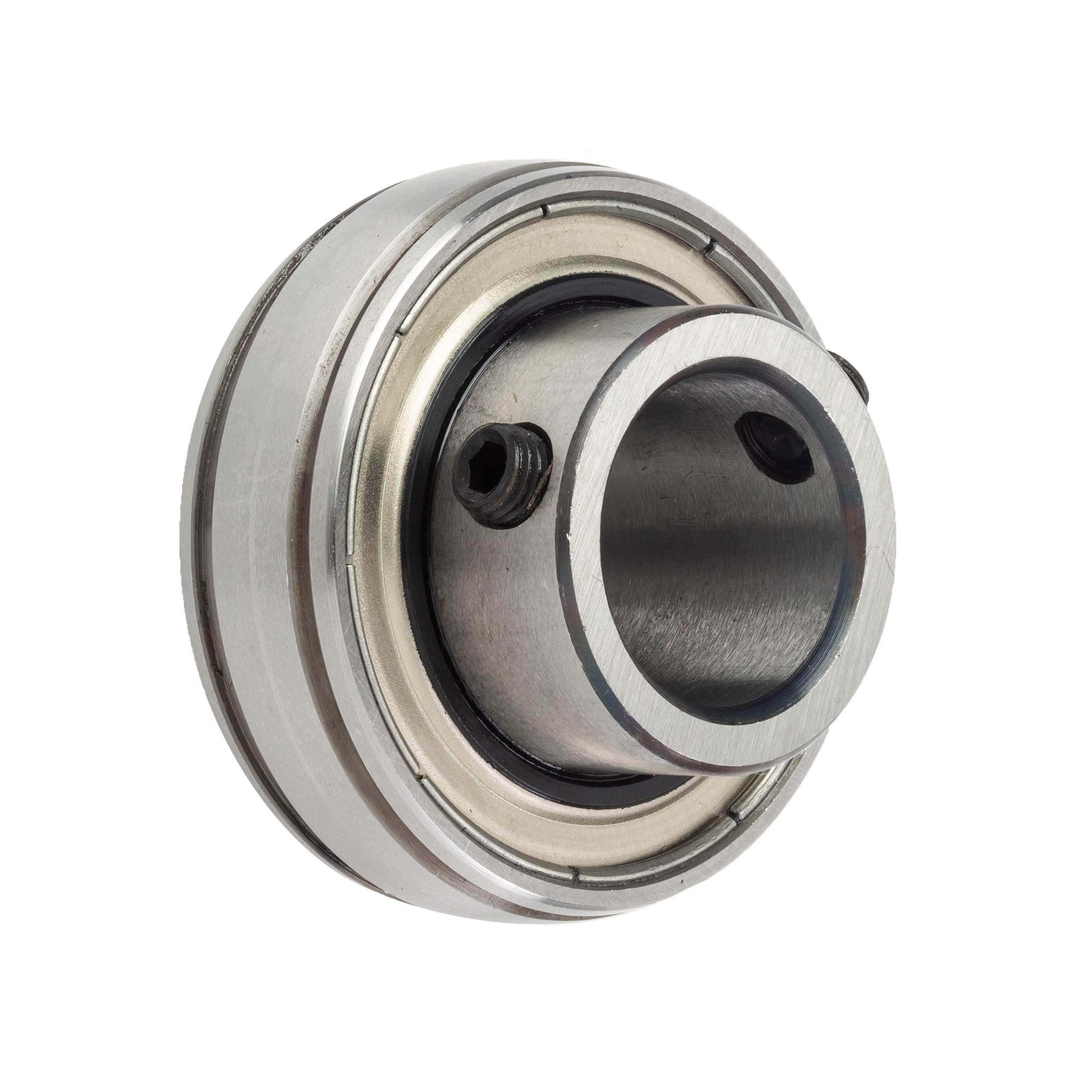 RHP 1040-35G 1000G Self Lube Bearing Insert with Spherical Outer Diameter and Integral Set Screw Lock, 18.00mm x 35mm Ø x 80.000mm Ø