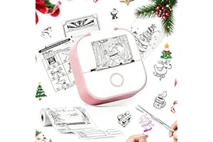 Memoqueen T02 Mini Sticker Printer - Print Pods Mini Printer Inkless Portable Thermal Printer, Compatible with iOS & Android,