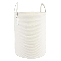 XUANGUO Cotton Rope Laundry Basket Hamper for
