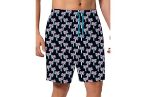 BARRACUDA BAY Mens Swim Trunks 8 inch Inseam Mesh Liner Quick-Dry Lightweight 4-Way Stretch Bathing Suit Swimming Trunks for Men UPF 50+