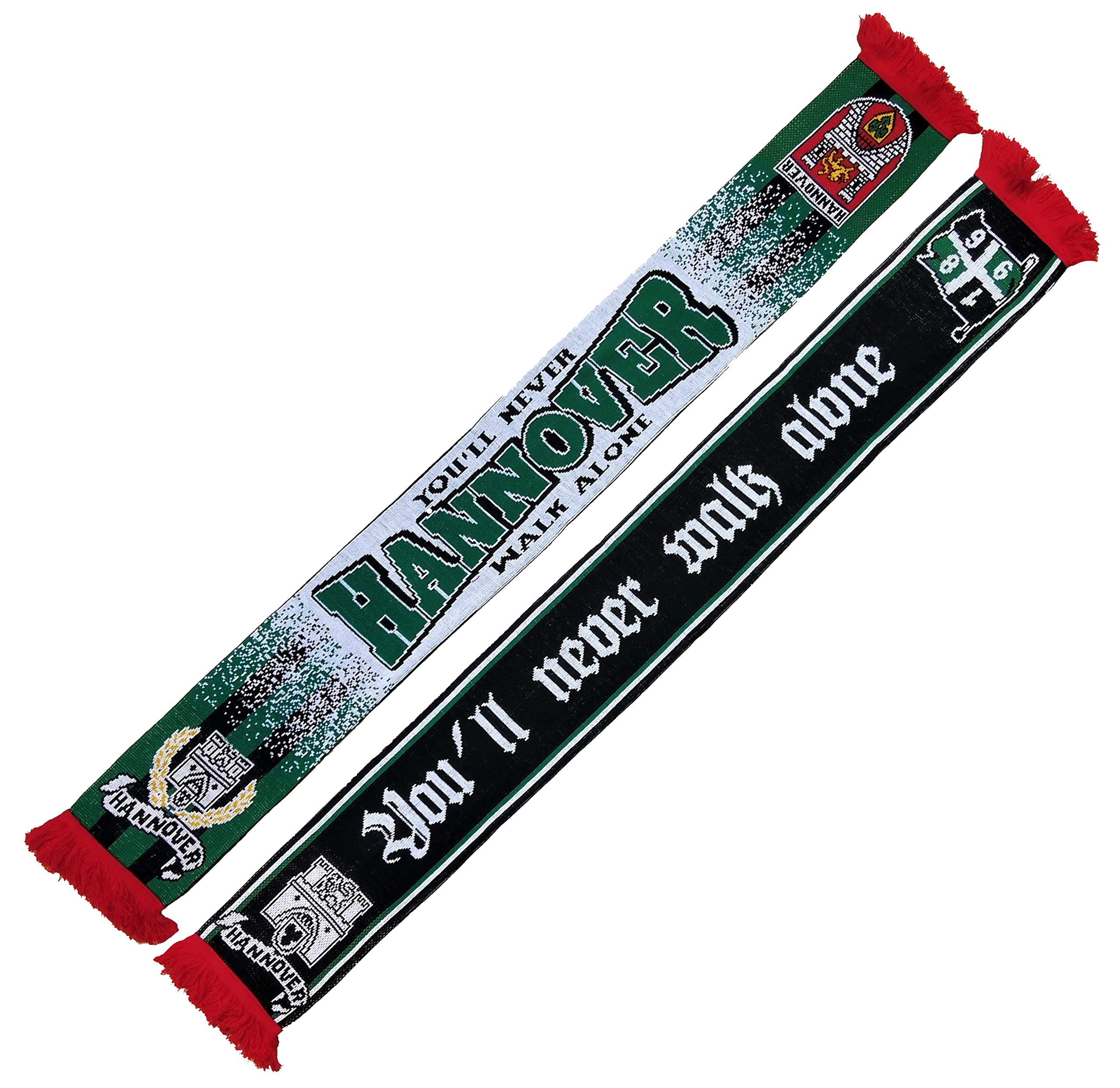 Generisch Hannover You'll Never Walk Alone, Knitted Football Scarf, Blue, White, blue, white, 135 cm