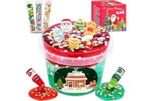 MERMAIDSLIME 1.45 LB Glassy Clear Slime Bucket Toy, Premade Crystal Slime Kit for Girls Boys with Big Bucket, Super Soft and Non-Sticky, Birthday Gifts Party Favors, Perfect Christmas Surprise