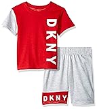 DKNY Boys' Big Sleeve T-Shirt and Short Sleepwear