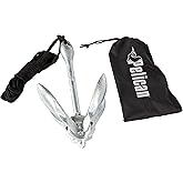 Compact Anchor Kit for Kayak, Canoe, SUP, Inflatables or Small Boats, Foldable Storage Bag, Ideal for Fishing Kayak Boating