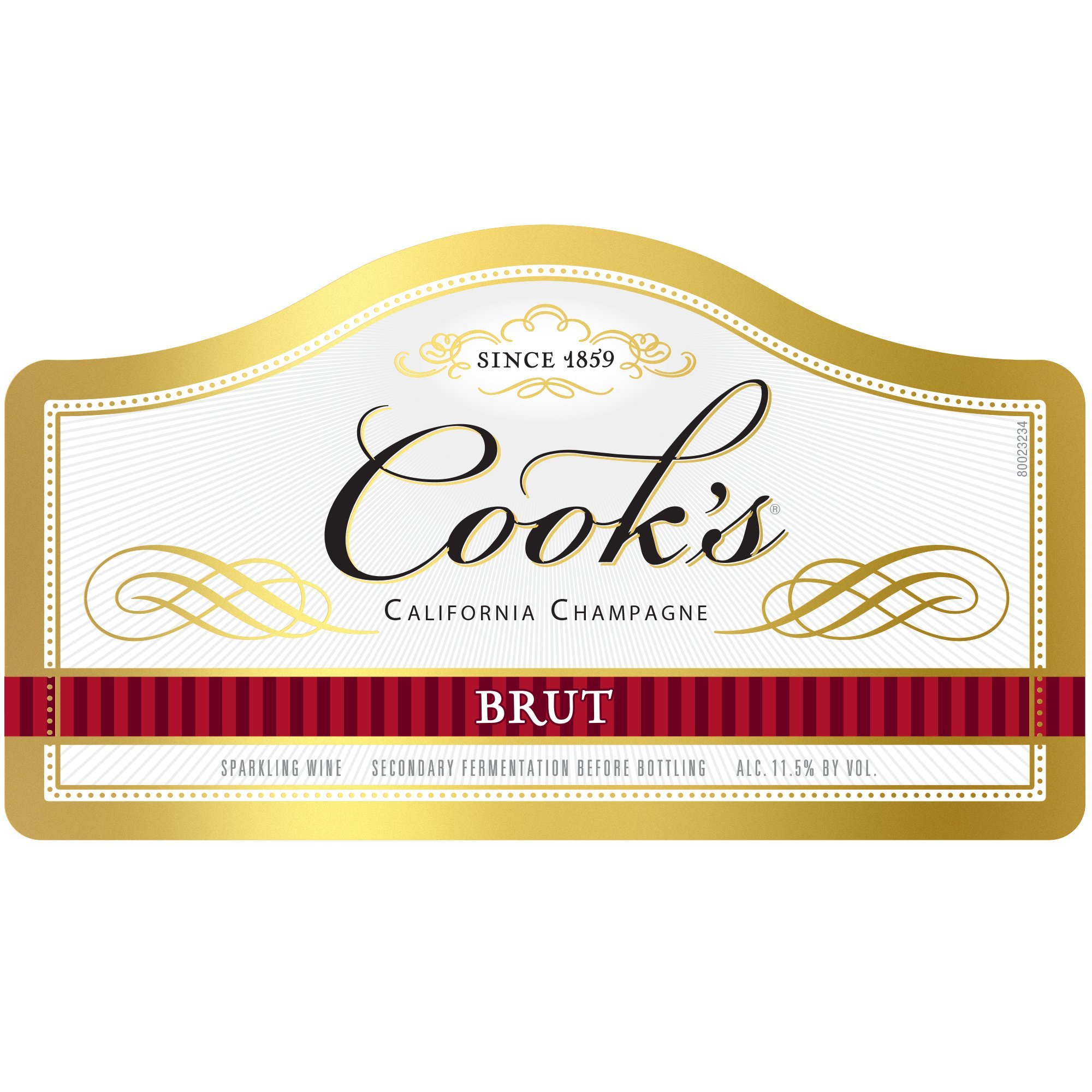 Cook’s Sparkling California Champagne Brut White Wine, 1.5 L bottle