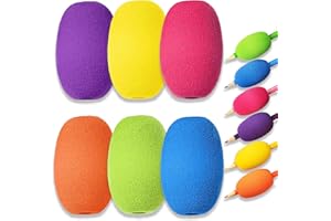 Yharnamite 6 Pcs Pencil Grips, Egg Pencil Grip, Writing Aid Holder, Egg Pen Pencil Holder Handwriting Grips for Kids and Adul