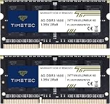 Timetec 16GB (2x8GB) DDR3L 1600MHz SODIMM PC3L-12800 CL11 1.35V 2Rx8