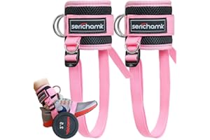 SERICHAMK Adjustable Foot Weights Ankle Straps Dumbbell Attachment for Feet - Leg Curl Kickbacks, Leg Extensions Booty Workouts for Women and Men