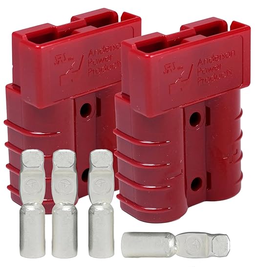 Anderson Power Products SB50 Connector Kit, 50 Amps, Red