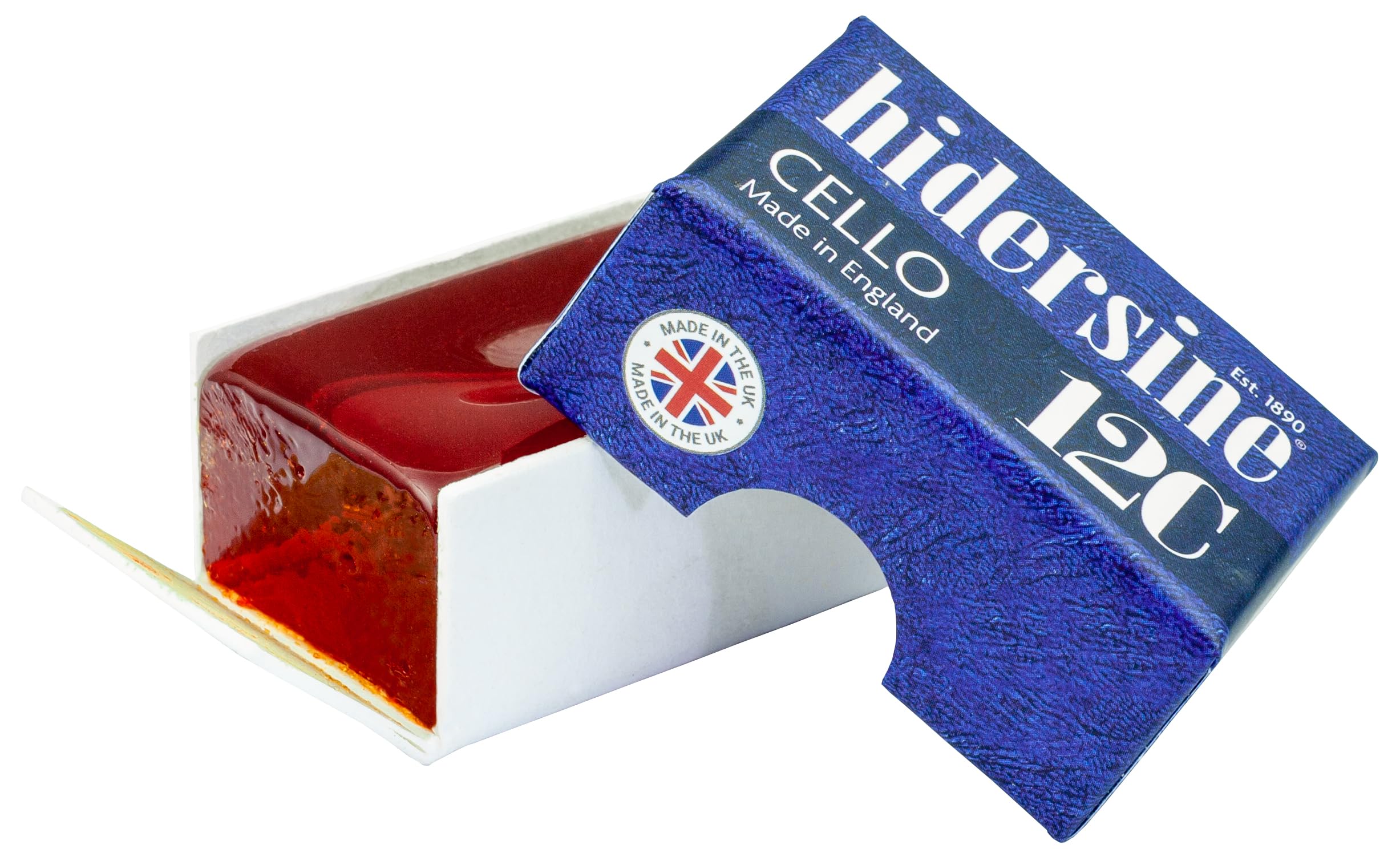 Hidersine 12C Junior Cello Rosin – Compact, Light/Amber Rosin for Cello Bow – Ideal for Students, Case-Friendly Size, Natural Colophony Bow Rosin