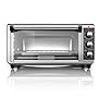 BLACK+DECKER TO3250XSB 8-Slice Extra Wide Convection Countertop Toaster Oven, Includes Bake Pan, Broil Rack and Toasting Rack, Stainless Steel/Black
