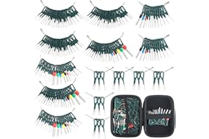 XLWJBES 172Pcs Terminal Removal Tool Kit, Connector Pin Removal & Wire Terminal Tool Set | Depinning & Pin Extractor Kit for Automotive, Car & Household Devices