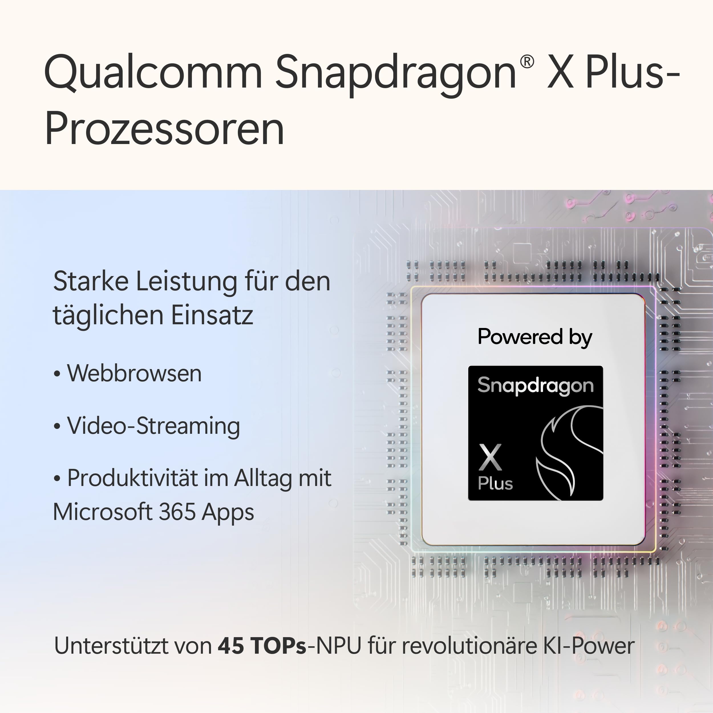 Microsoft Surface Laptop | Copilot+ PC | 13” LCD Touchscreen | Snapdragon® X Plus | 16GB RAM | 512GB Speicher | Neuestes Modell | Platin 2