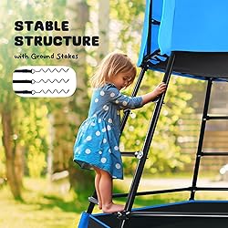 Hapfan Jungle Gym with Platform and Tent, Climbing