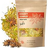 Herbal Tea with Lemongrass, Ginger, Fenugreek, Star Anise, Turmeric, Caffeine Free, Immunity Care Blend