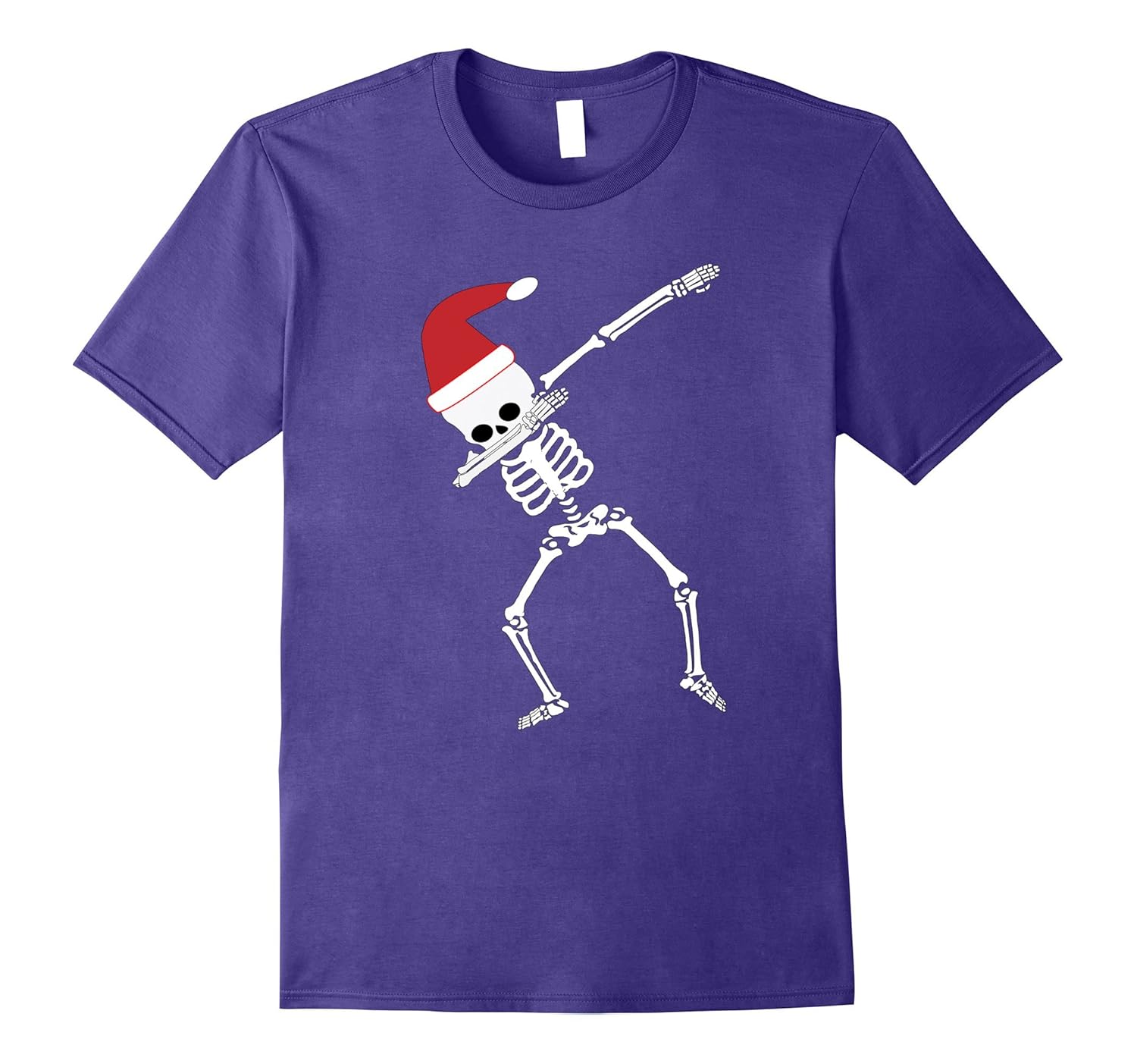 Christmas Dabbing Skeleton T Shirt Funny Dab Dance Tee-ANZ