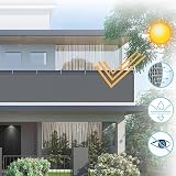 AXT SHADE 90x300cm Balcony Privacy Screen HDPE Anthracite UV Block Fence view 2