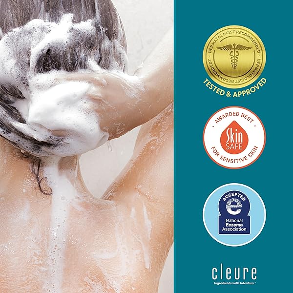 CLEURE HYPOALLERGENIC VOLUMIZING SHAMPOO FOR SENSITIVE SKIN – FRAGRANCE FREE, SLS FREE & PARABEN FREE (12 OZ, PACK OF 1)