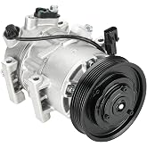 ILONPA Air AC Compressor w/Clutch for Hyundai Accent/Kia Rio, DVE12 Style | For Hyundai Accent 2012-2017 L4 1.6L (ONLY Automatic Temperature Control, no Manual), for Kia Rio 2012-2017 1.6L