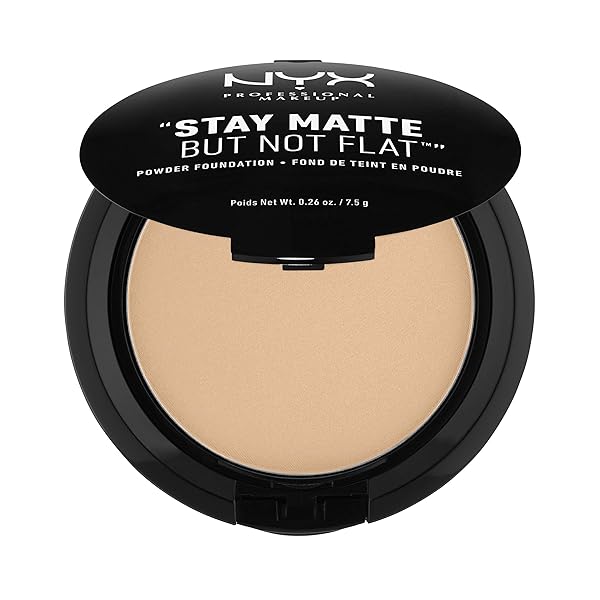 NYX PROFESSIONAL MAKEUP STAY MATTE BUT NOT FLAT POWDER FOUNDATION, MEDIUM BEIGE