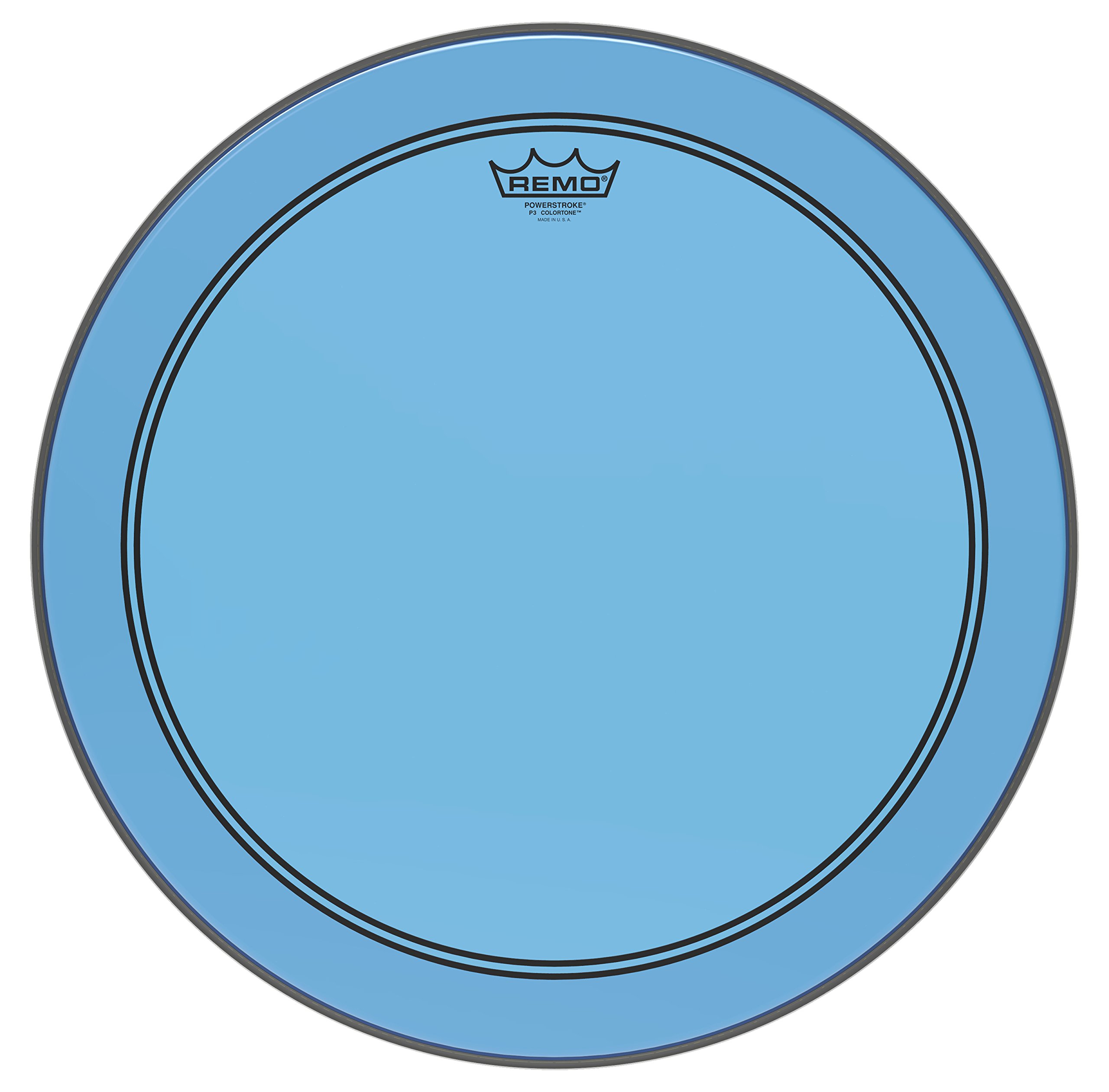 Remo Powerstroke 3 Colortone Blue Bass Schlagzeugfell Drum Head, 18" P3-1318-CT-BU