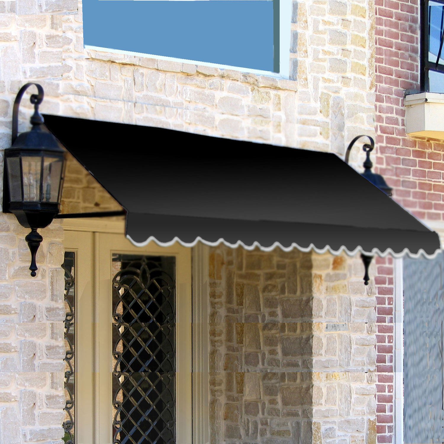 Amazoncom Awntech 3 Feet Dallas Retro Awning 31 By 24 Inch