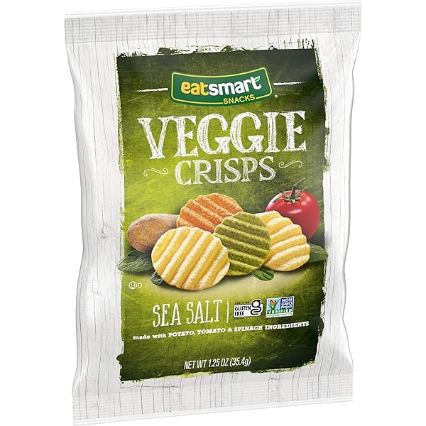 EATSMART SNACKS, VEGGIE CRISPS WITH SEA SALT, 1.25 OZ