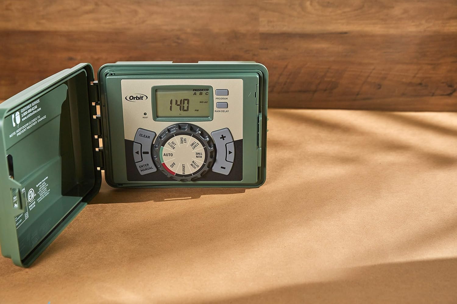 Orbit 57894 4-Station Outdoor Swing Panel Sprinkler System Timer : Watering Timers : Garden & Outdoor
