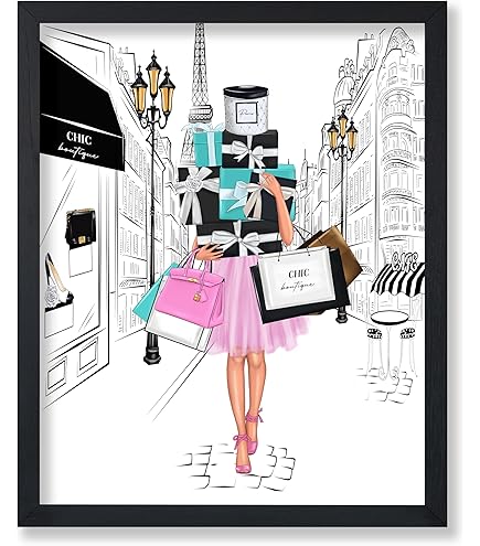 Oliver Gal 水彩画 ファッション Amazon.com: Oliver Gal 'The Look Of A Lady' The Fashion Wall