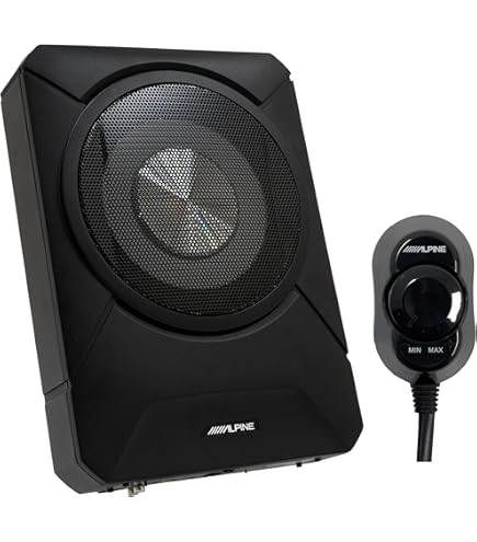 Alpine SBV-10-WRA 10-Inch Subwoofer For 2007-2018 Jeep Wrangler With MRV-M500 Amplifier, Wire Kit And Bass Knob - Creative Audio
