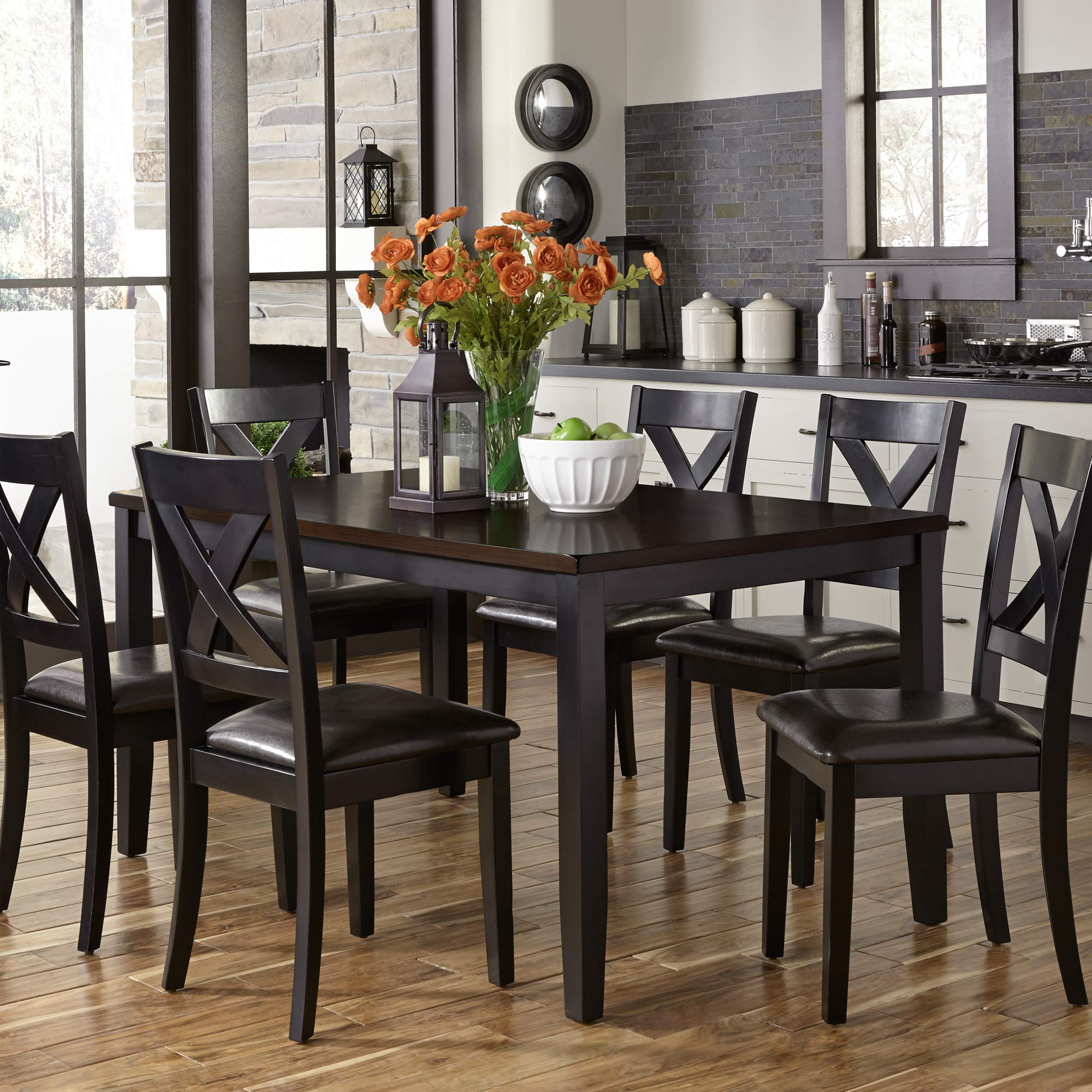 Liberty Furniture Industries Thornton II 7 Piece Rectangular Table Set, W36 x D60 x H30