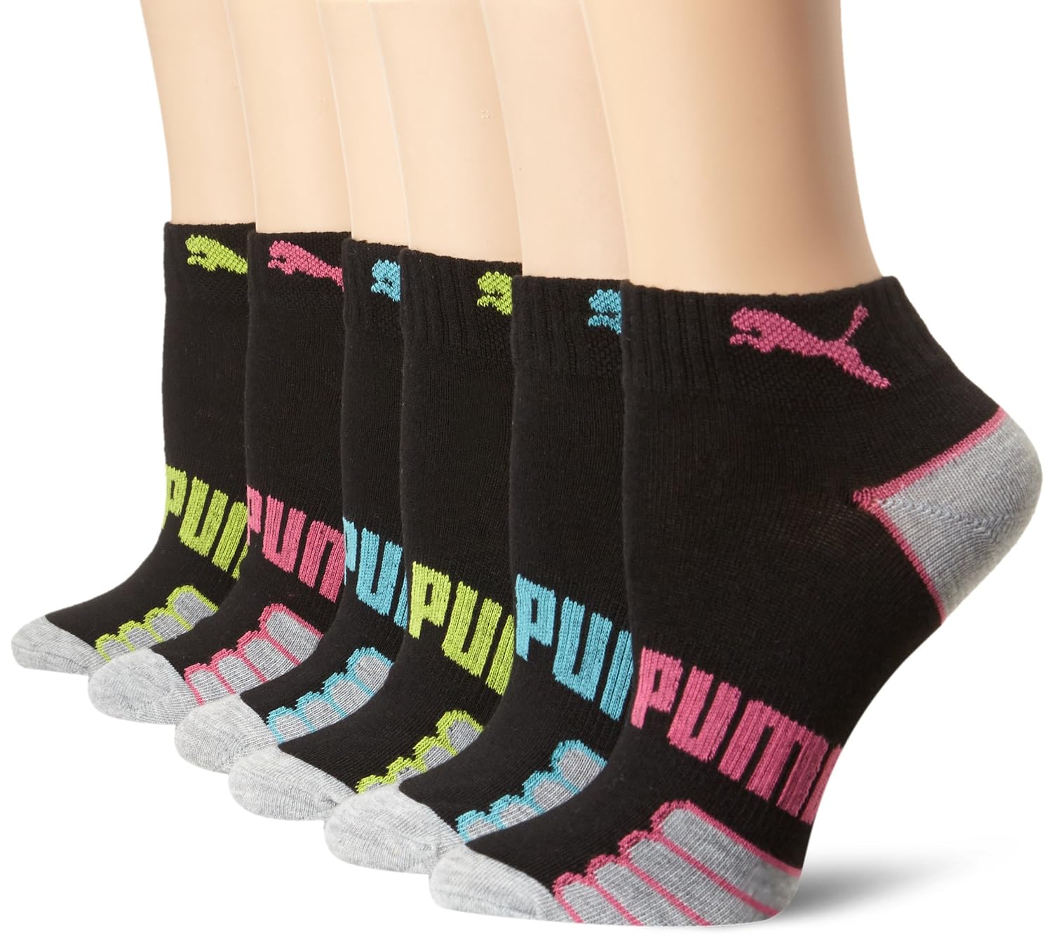 Puma Women's Quarter Crew Sock (Black) Amazon.in Clothing & Accessories