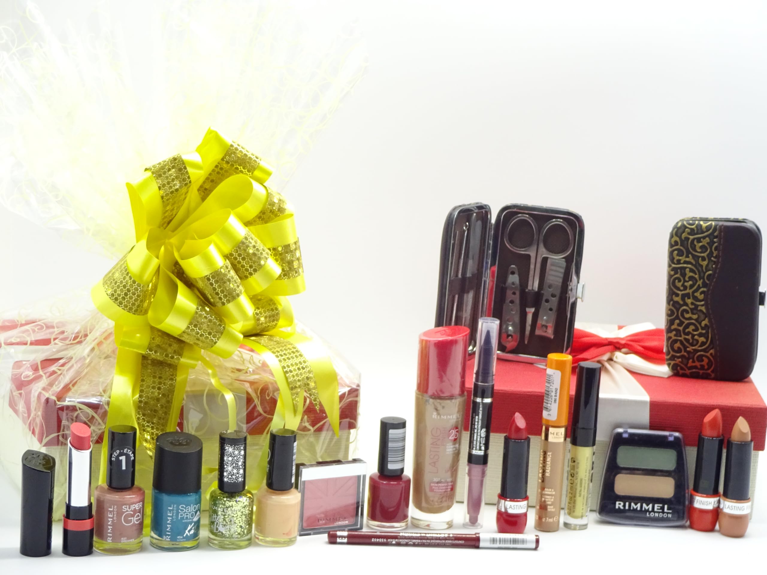 Rimmel London Make Up Bundle Gift Box Hamper, Manicure Tool Set