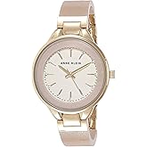Anne Klein Women's Premium Crystal Accented Resin Bangle Watch