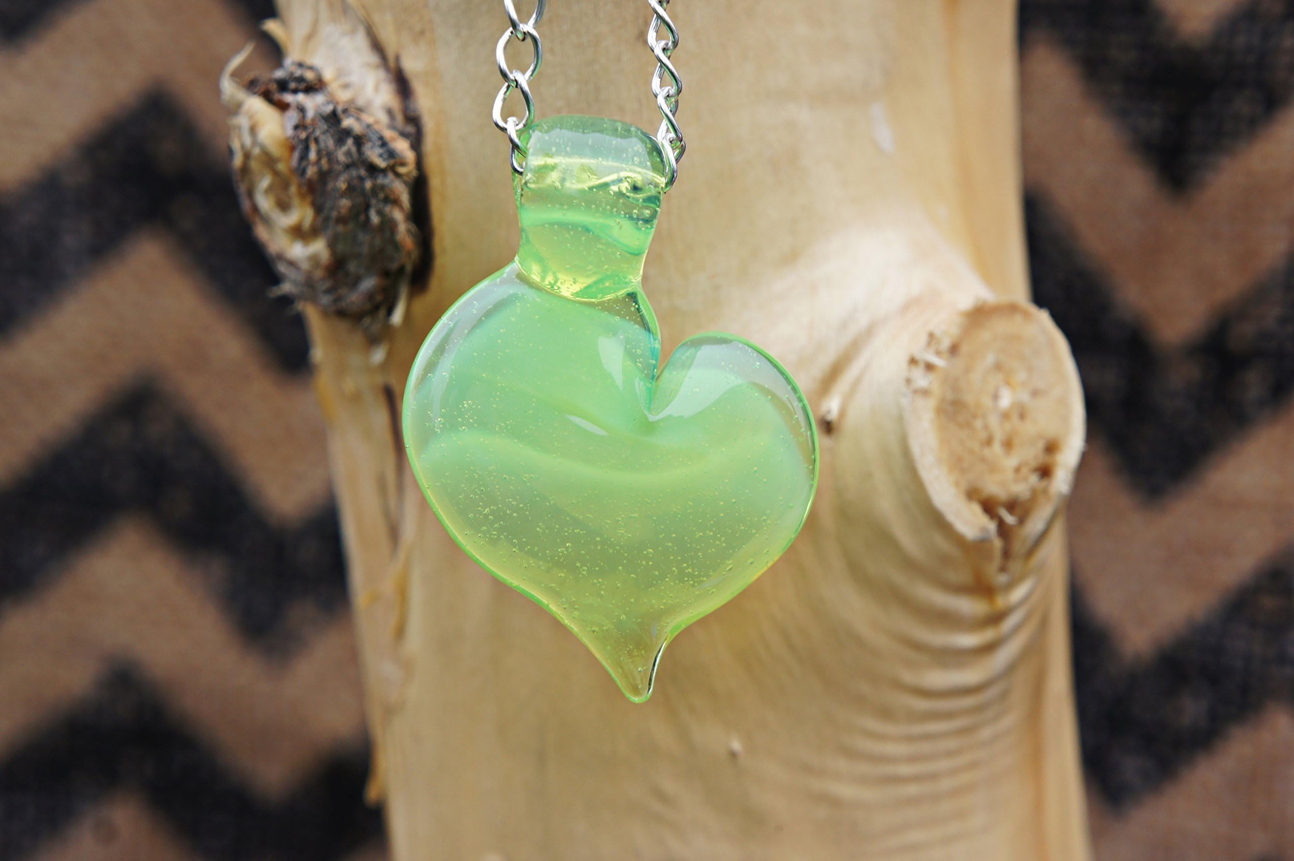Green Slyme Heart Pendant