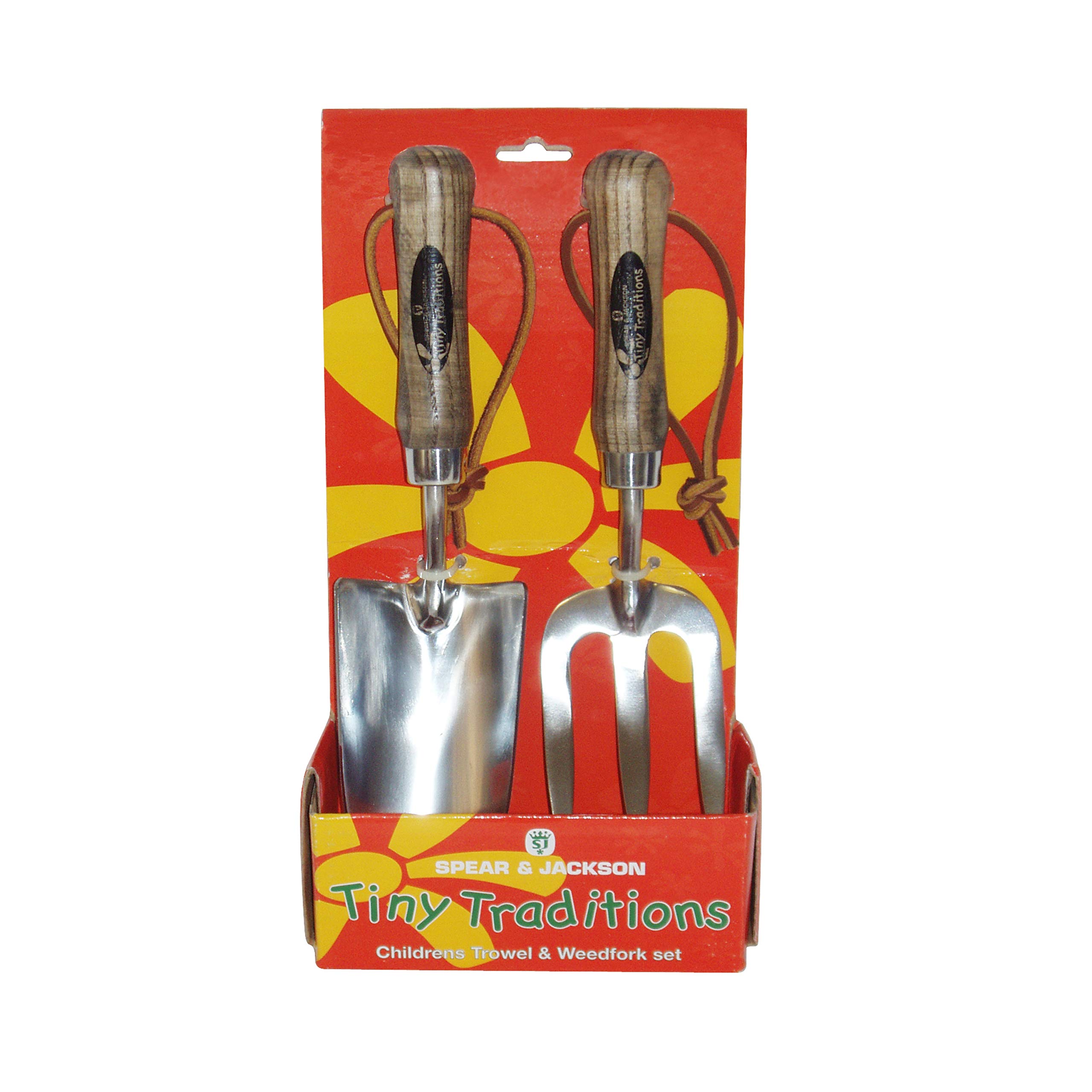 Spear & Jackson 4035SET Traditional Stainless Steel Children's Trowel and Weed Fork Set