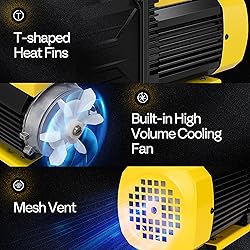 SPECSTAR 3/4 HP 7.2 CFM 2 Stage HVAC Vacuum Pump