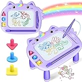 Unicorn Toddler Girl Toddler Toys, Magnetic Drawing Board, Portable Magna Kids Doodle Travel Essentials, Mess-Free Etch Sketch, Educational Toy for 3 4 5 Year Old Baby, Christmas Birthday Gifts