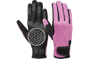 CHINFUN Kids Horse Riding Gloves Equestrian Anti Slip Children Horseback Bike Gardening Fishing Cycling Outdoor Activities Riding Gloves Girls Boys Youth