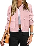ANRABESS Women Cropped Bomber Jacket 2025 Fashion