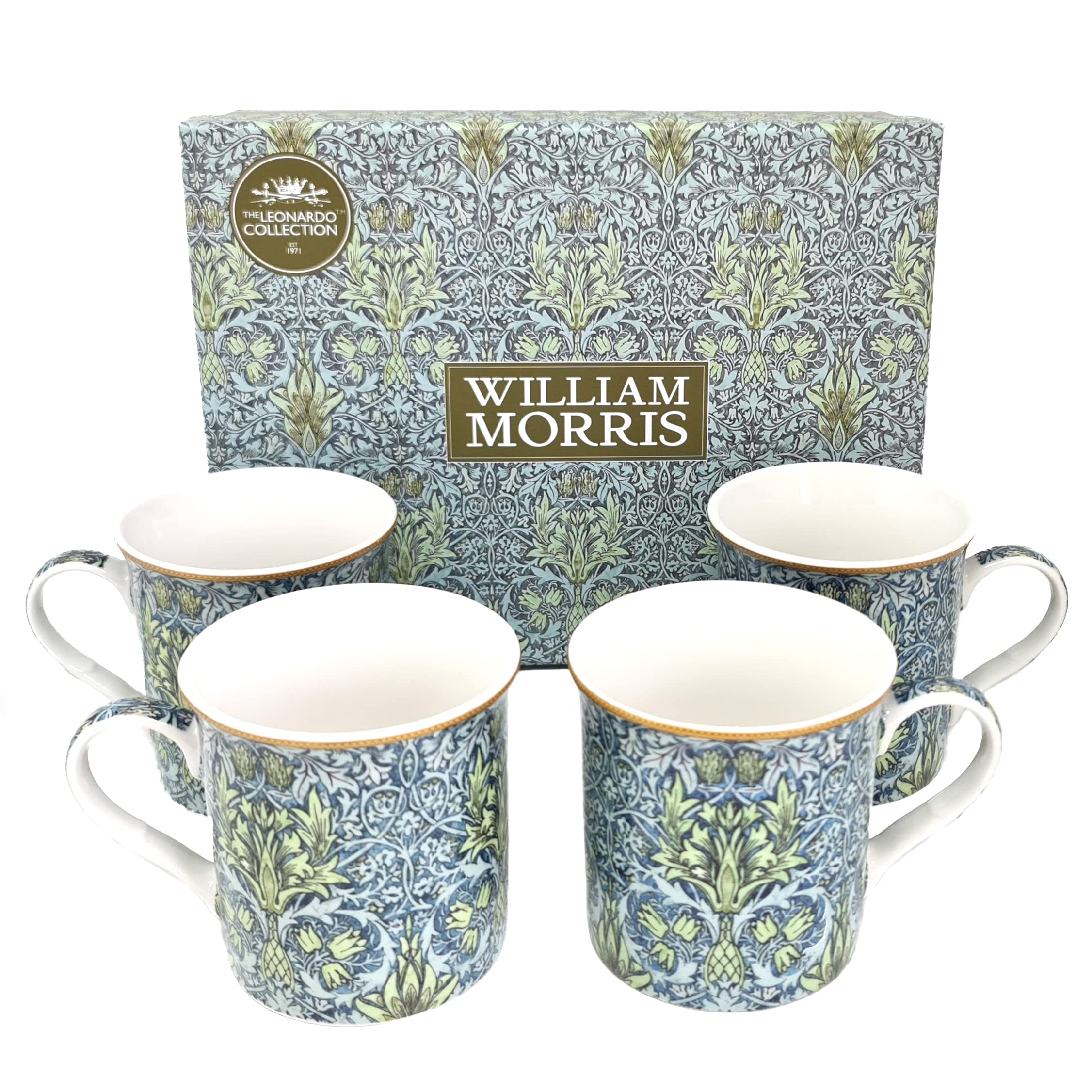 Lesser & Pavey Snakeshead Mugs Set of 4 for Coffee and Tea | Designer Printed Dining and Office Table Set | Premium Mugs, Cups, and Tabletops | Elegant Placemats, Coasters & Trays for Stylish Living