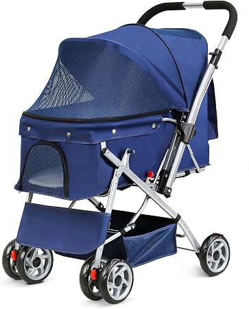 Amzdeal Hundewagen Hundebuggy Buggy Und Wagen Fur Hunde Katze