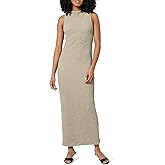 The Drop Womens Lena High Neck Textured Midi Dress
