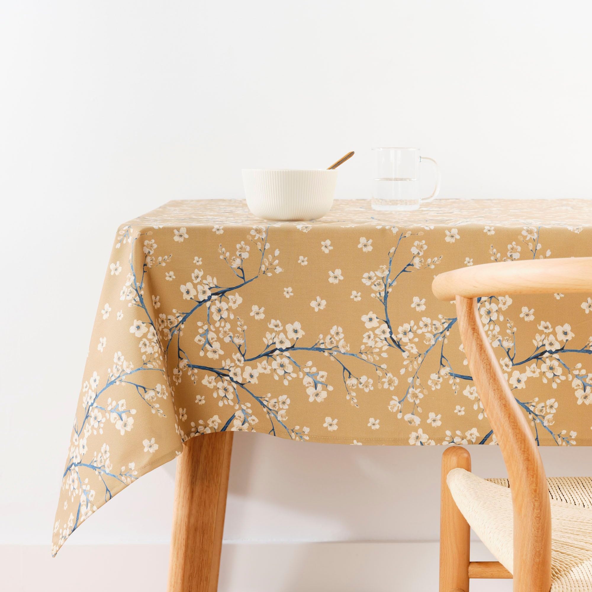 BELUM | Stain Resistant Tablecloth Size 155 x 155 cm - Extra Soft Touch Tablecloth Colour Multicolor - Fabric Tablecloth 100% Organic Cotton Model 0120-330