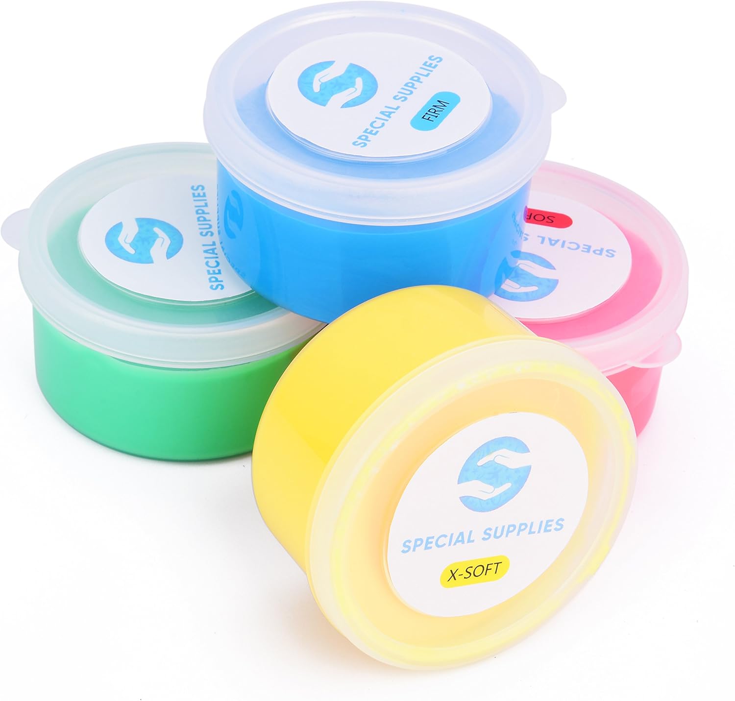 Special Supplies Therapy Putty for Kids and Adults - Resistive Hand Exercise Therapy Putty Kit, Set of Four Strengths, 3 Ounces of Each Putty: Health & Personal Care