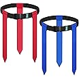 Hilhook Flag Football Belts, 10 Sets / 20 Sets of Adjustable Flag Football Set with Flags for Kids Youth and Adults Training