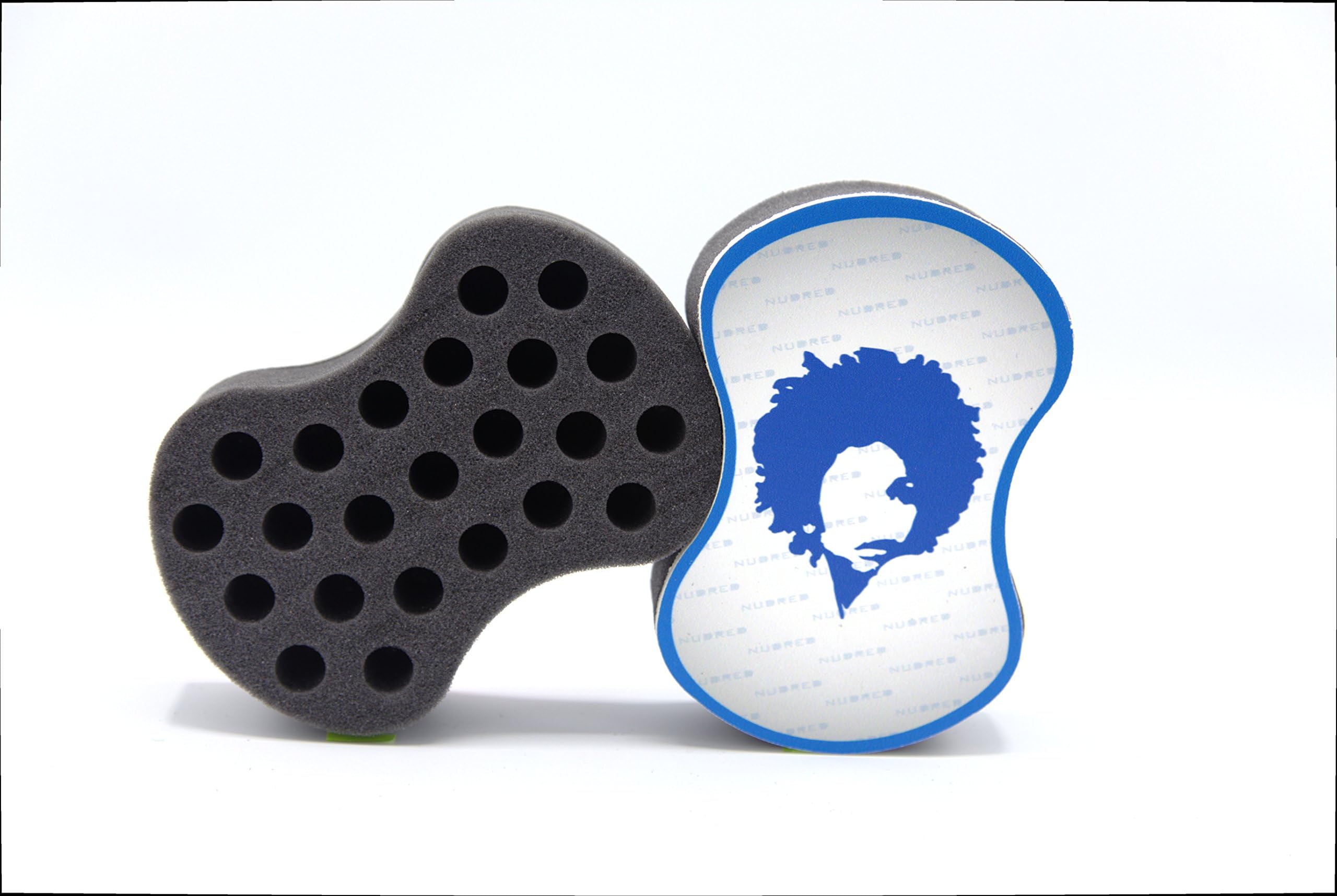 Curl Sponge - NuDred The Original Blue Diva Curl Sponge for Coils, Curls and Twists - Natural Hair Dread Sponge for Men and Women with Big Holes