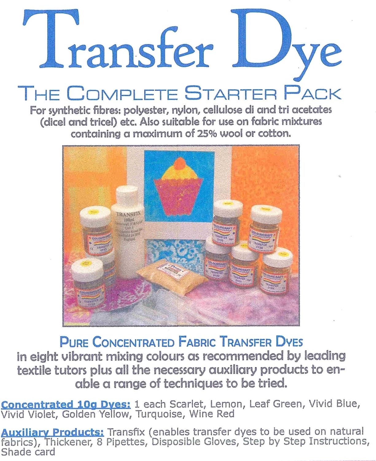 Fabric Transfer Dye Complete Starter Kit Amazon.co.uk Kitchen & Home