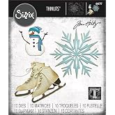 Sizzix Thinlits Die Set 10pcs - Vault Winter Wishes by Tim Holtz 666717