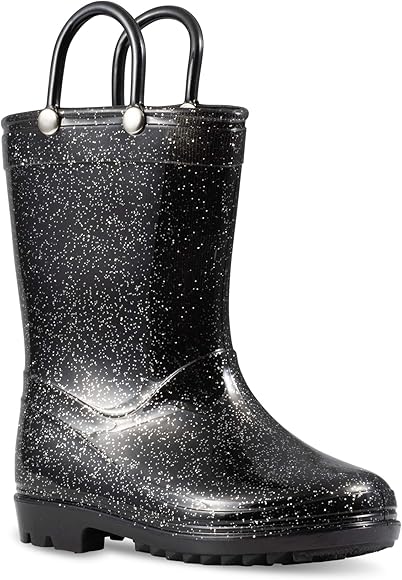 girls glitter rain boots